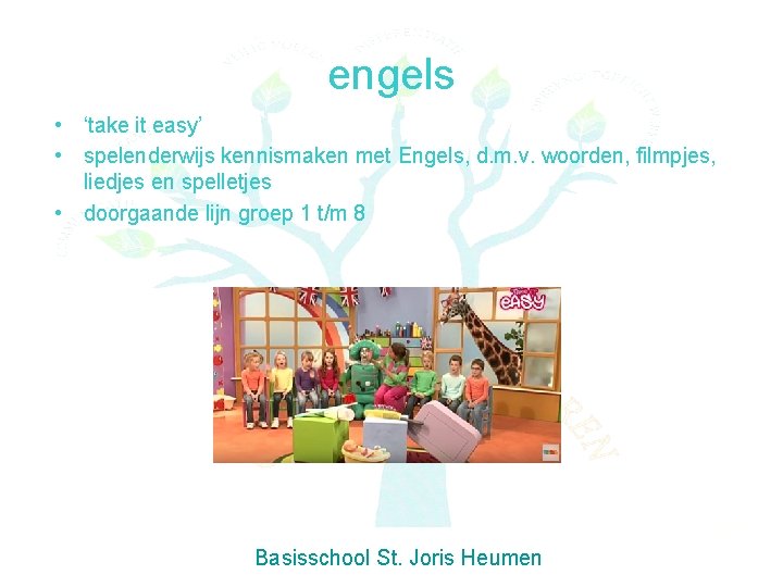 engels • ‘take it easy’ • spelenderwijs kennismaken met Engels, d. m. v. woorden,