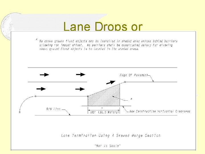 Lane Drops or 
