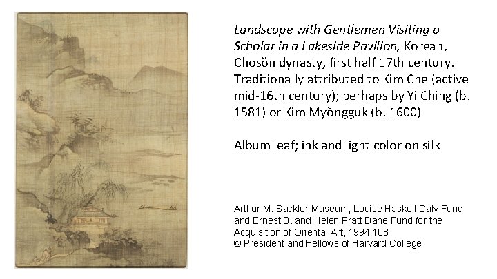 The robust potential of phenomenological aesthetics Landscape with Gentlemen Visiting a Scholar in a