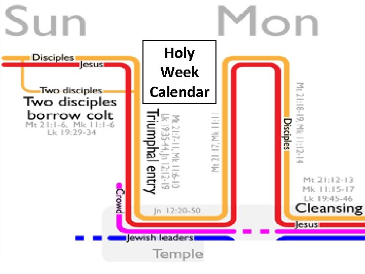 Holy Week Calendar 