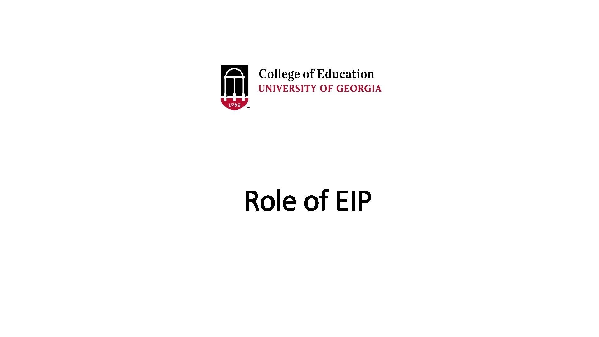 Role of EIP 