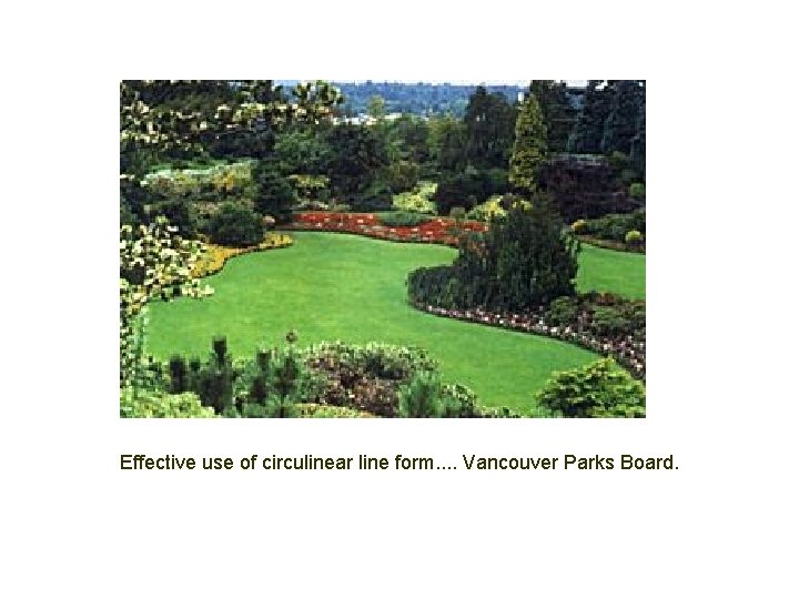Effective use of circulinear line form. . Vancouver Parks Board. 