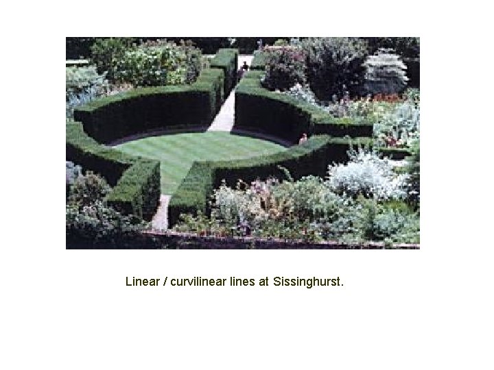 Linear / curvilinear lines at Sissinghurst. 