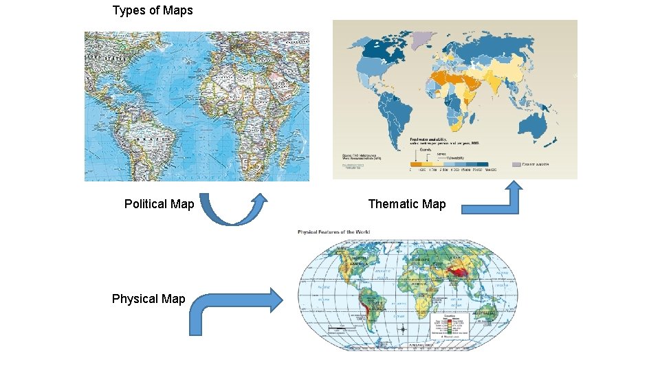 Types of Maps Political Map Physical Map Thematic Map 