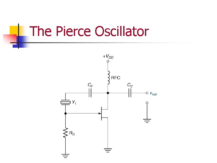 The Pierce Oscillator 