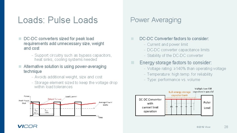 Loads: Pulse Loads Power Averaging n DC-DC converters sized for peak load requirements add