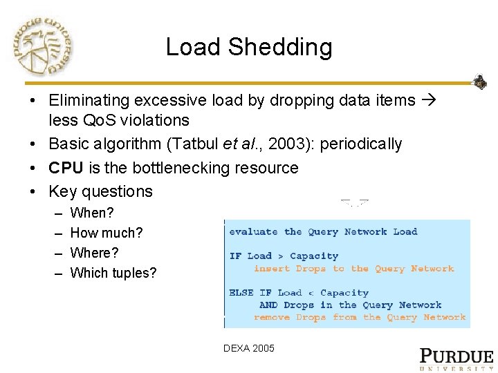 Controlbased Quality Adaptation in Data Stream Management Systems