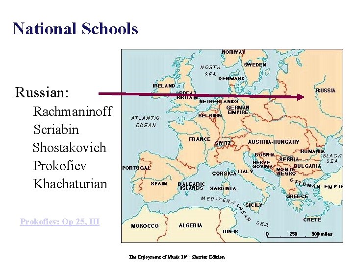 National Schools Russian: Rachmaninoff Scriabin Shostakovich Prokofiev Khachaturian Prokofiev: Op 25, III The Enjoyment