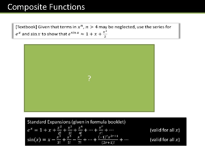 Composite Functions ? 