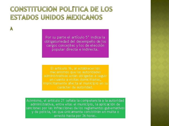 Por su parte el artículo 5° indica la obligatoriedad del desempeño de los cargos