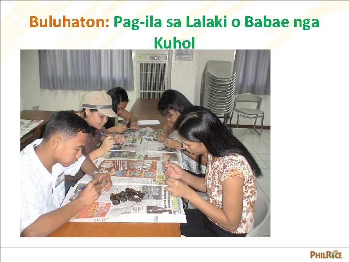Buluhaton: Pag-ila sa Lalaki o Babae nga Kuhol Buluhaton: Pag-ila sa Lalaki o Babae nga Kuhol