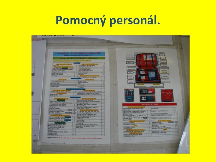 Pomocný personál. 