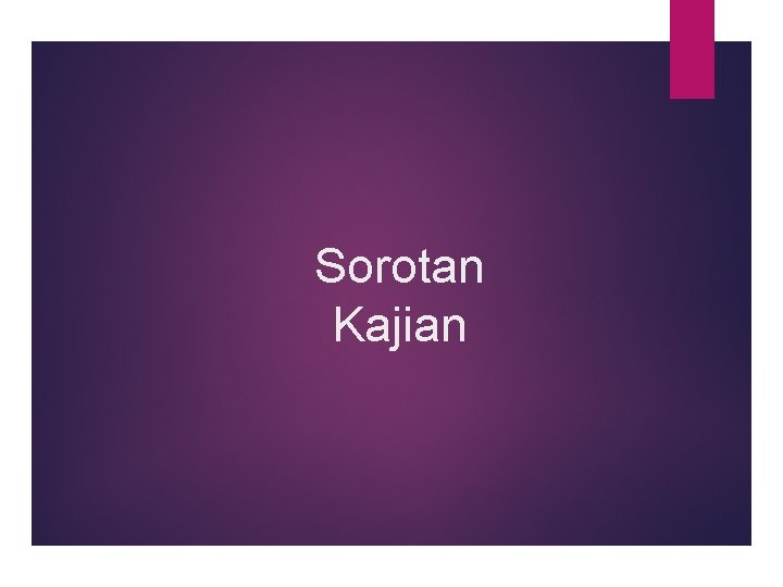 Sorotan Kajian 