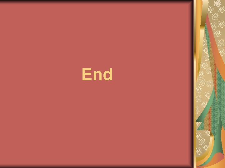 End End