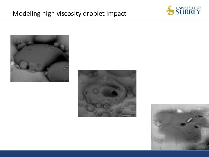Modeling high viscosity droplet impact 