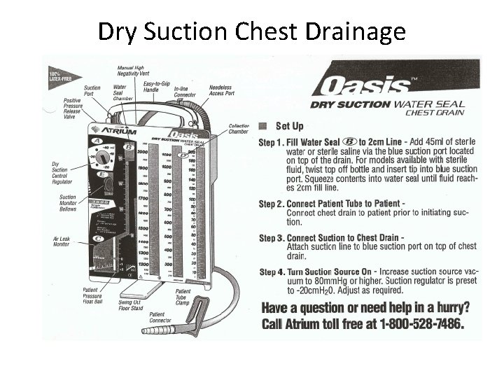 Dry Suction Chest Drainage 