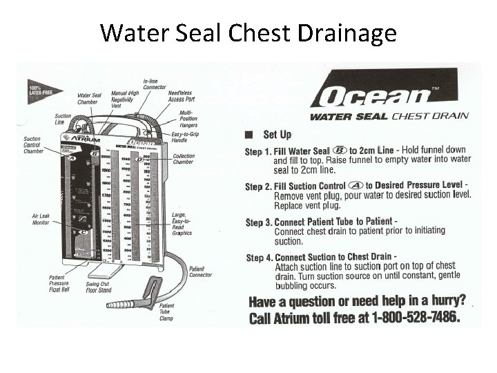 Water Seal Chest Drainage 