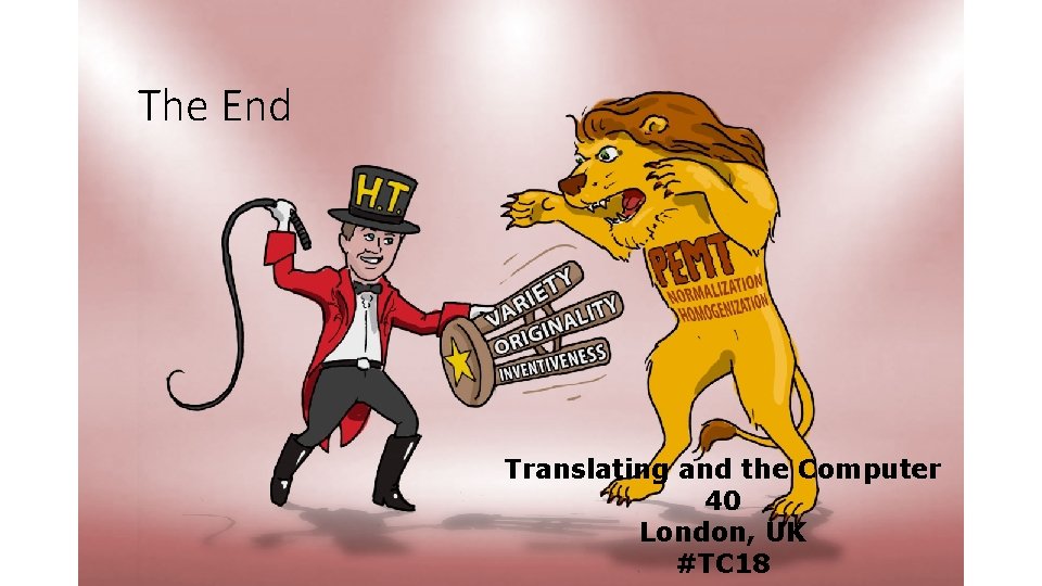 The End Translating and the Computer 40 London, UK #TC 18 