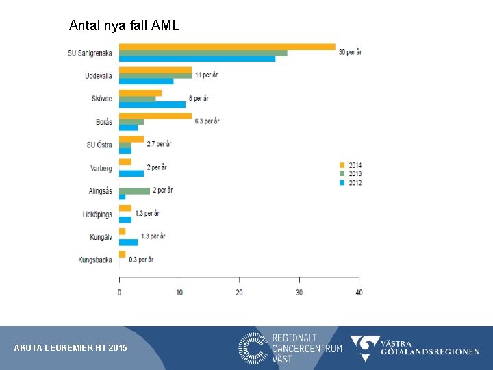 Antal nya fall AML AKUTA LEUKEMIER HT 2015 