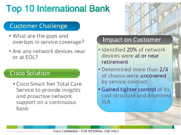 Customer Challenge • What are the gaps and overlaps in service coverage? • Are