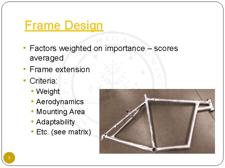 Report and Design Presentation Chainless Challenge 20152016 WMU