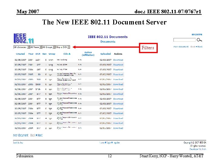 May 2007 doc. : IEEE 802. 11 -07/0767 r 1 The New IEEE 802.