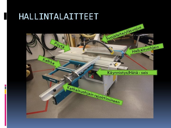 HALLINTALAITTEET ait jal o u S Pöy tä jus o u s ä e/yl