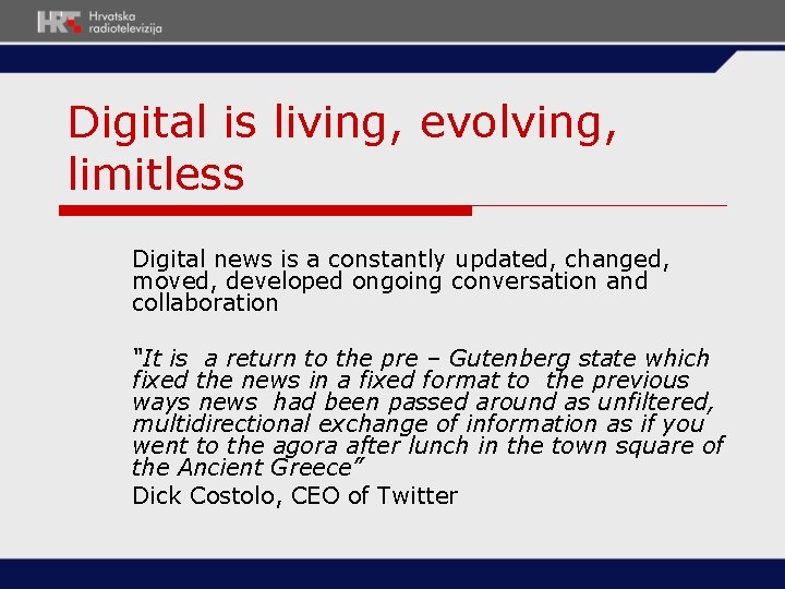 Digital is living, evolving, limitless Digital news is a constantly updated, changed, moved, developed Digital is living, evolving, limitless Digital news is a constantly updated, changed, moved, developed