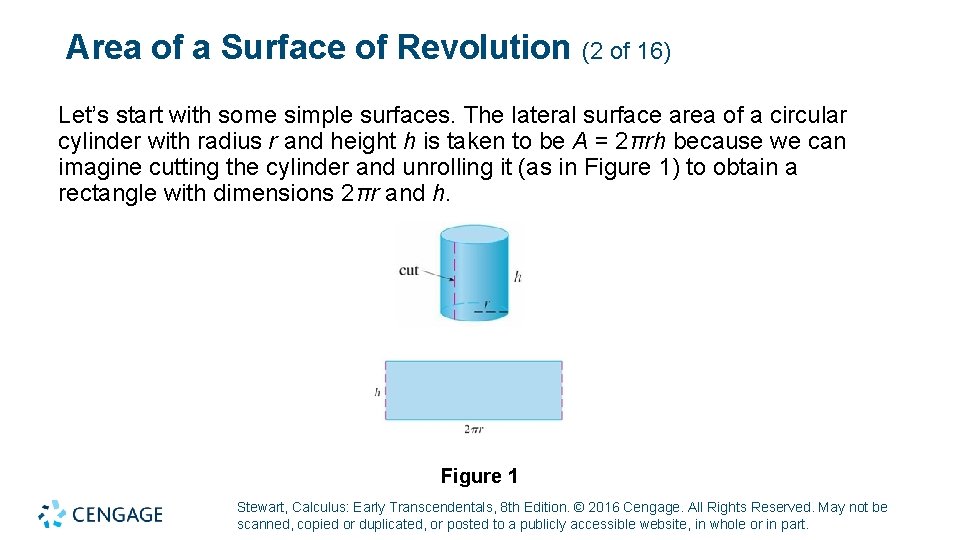 Area of a Surface of Revolution (2 of 16) Let’s start with some simple