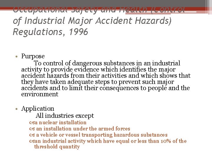 OSHA 1994 2 1 Occupational Safety and Health