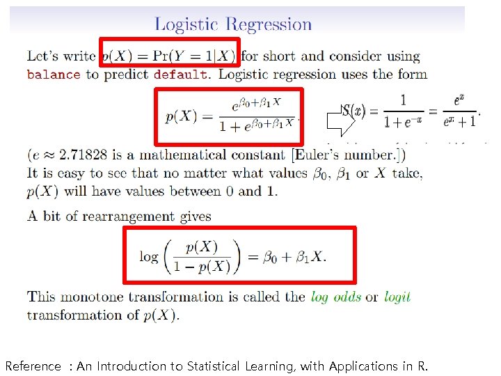 Reference : An Introduction to Statistical Learning, with Applications in R. Reference : An Introduction to Statistical Learning, with Applications in R.