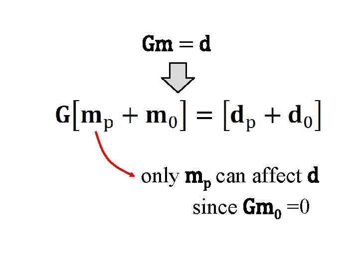 Gm = d only mp can affect d since Gm 0 =0 