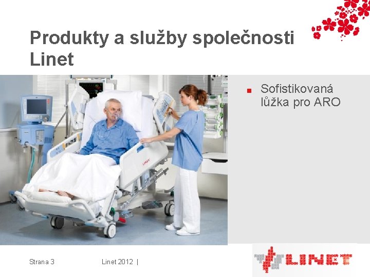 Produkty a služby společnosti Linet ■ Strana 3 Linet 2012 | Sofistikovaná lůžka pro
