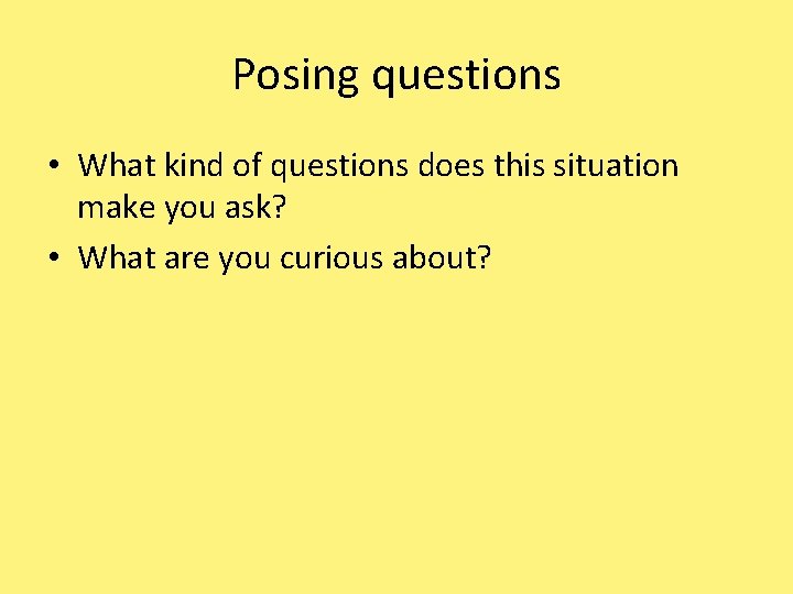 Posing Science Questions Scientific Method Day 2 Conversions Designing an Experiment