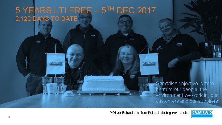 5 YEARS LTI FREE – 5 TH DEC 2017 2, 122 DAYS TO DATE