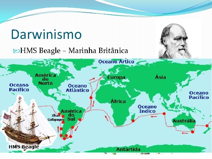 Darwinismo HMS Beagle – Marinha Britânica A origem das espécies por meio da seleção