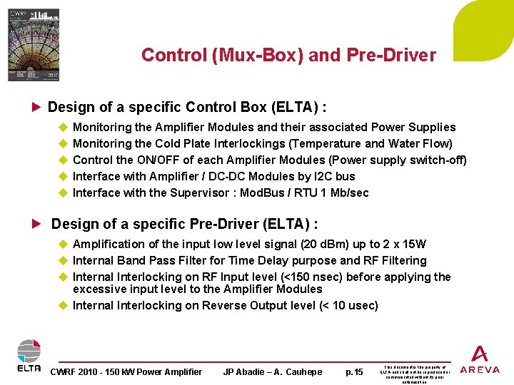 Control (Mux-Box) and Pre-Driver Design of a specific Control Box (ELTA) : u u