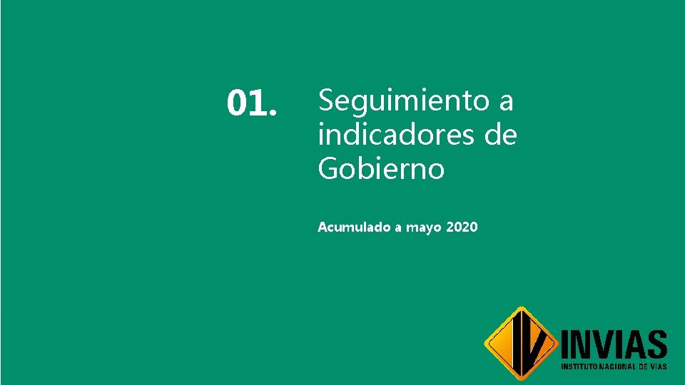 01. Seguimiento a Haga clic para modificar indicadores de el Gobierno estilo de título