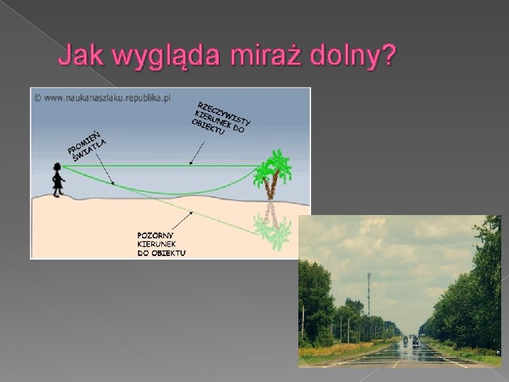 Jak wygląda miraż dolny? 