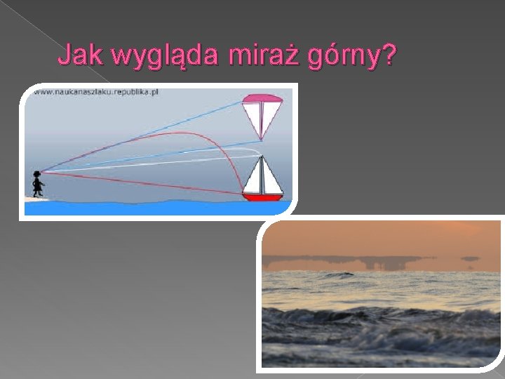 Jak wygląda miraż górny? 