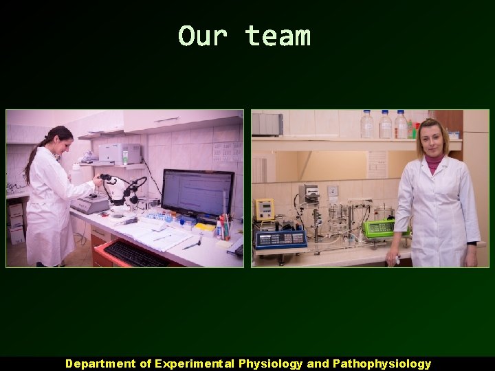 Our team Department of Experimental Physiology and Pathophysiology 