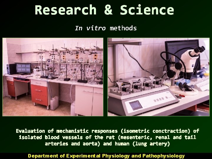 Research & Science In vitro methods Evaluation of mechanistic responses (isometric conctraction) of isolated