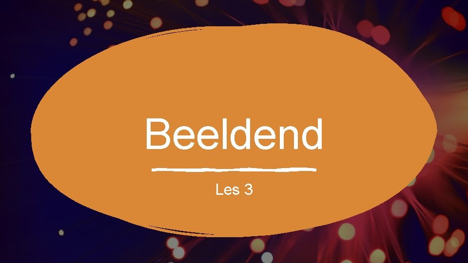 Beeldend Les 3 