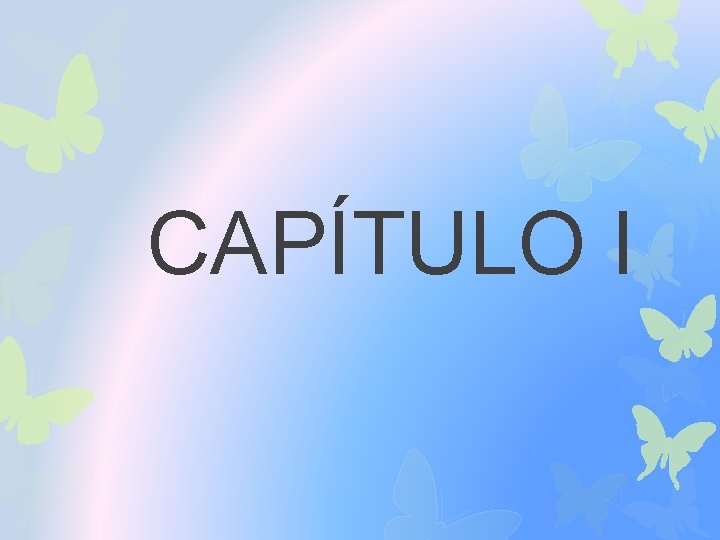 CAPÍTULO I 