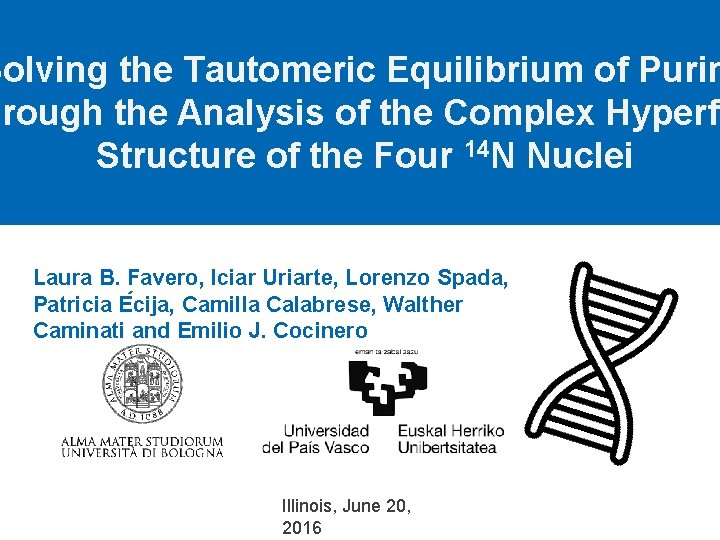 Solving the Tautomeric Equilibrium of Purin hrough the Analysis of the Complex Hyperfi Structure