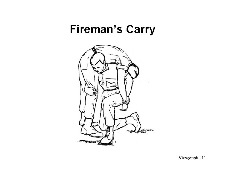 Fireman’s Carry Viewgraph 11 