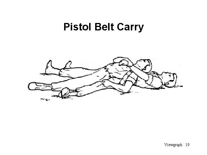 Pistol Belt Carry Viewgraph 19 