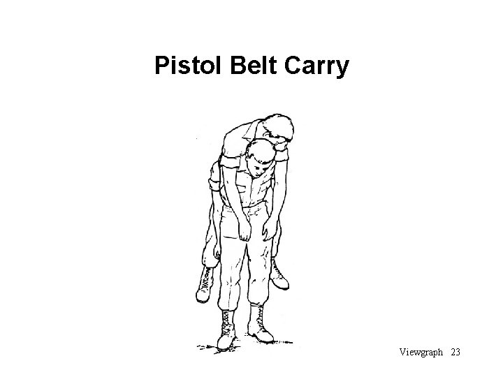 Pistol Belt Carry Viewgraph 23 