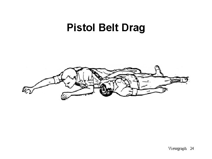 Pistol Belt Drag Viewgraph 24 