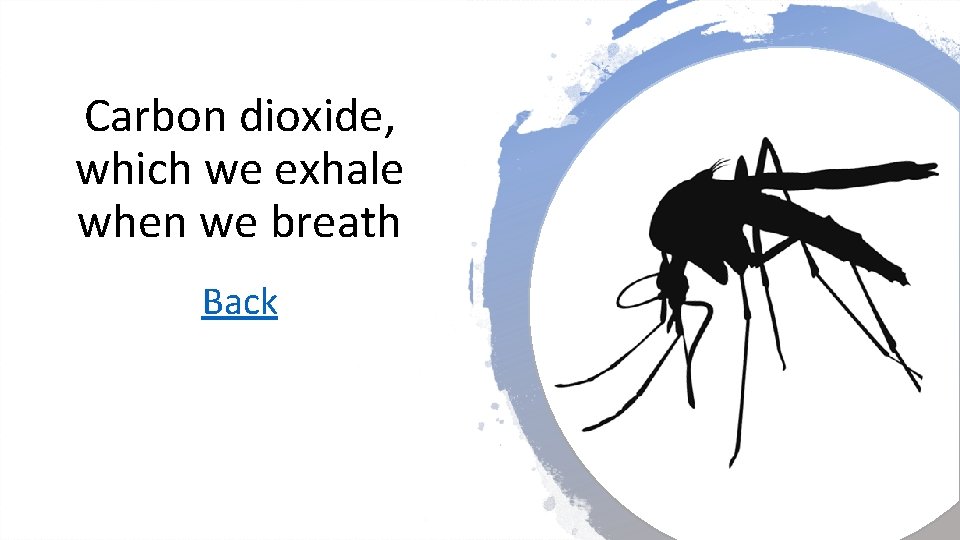 Carbon dioxide, which we exhale when we breath Back 